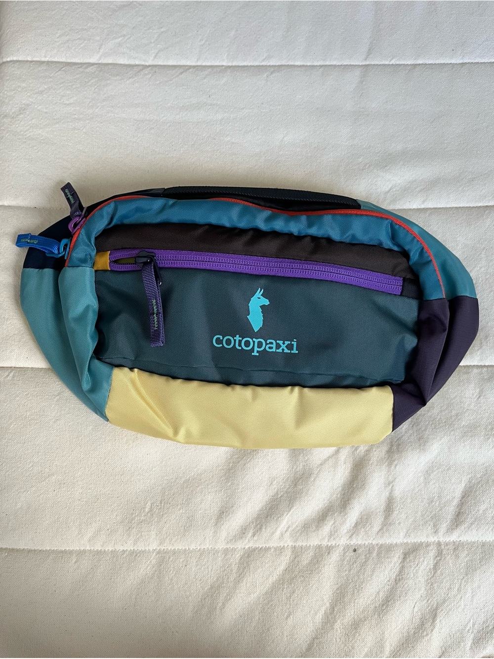 cotopaxi Teal, Yellow & Purple Del Día Waist Pack